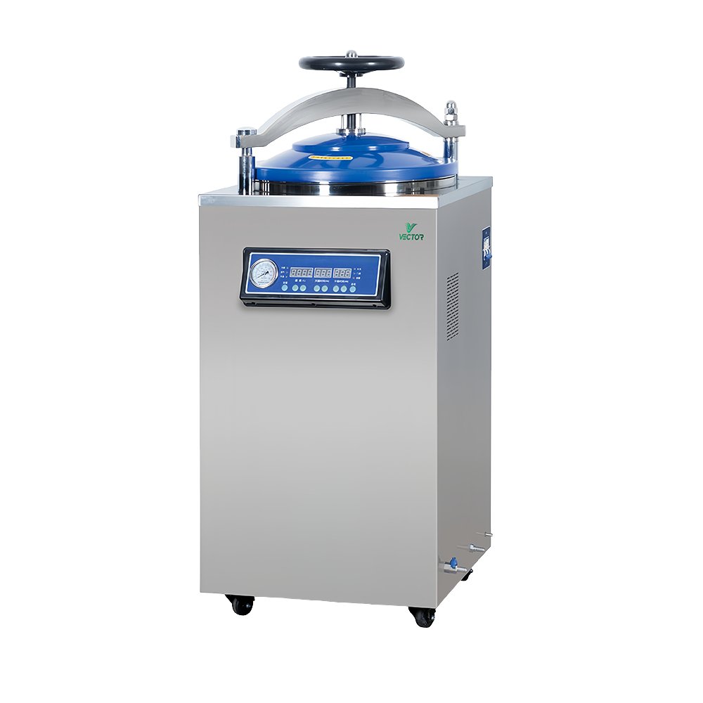 Vertical steam sterilizer