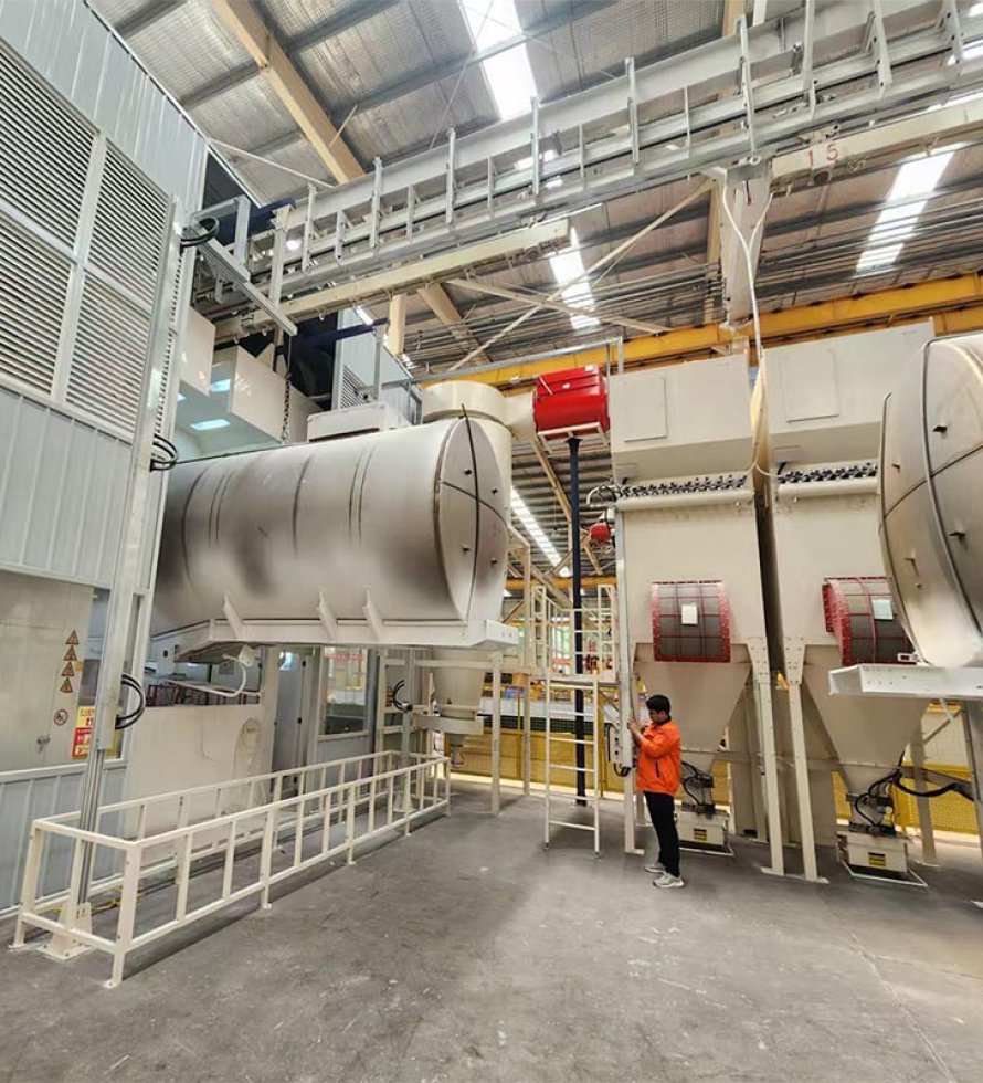 Powder Coating Booth With Big Cyclone Recovery System