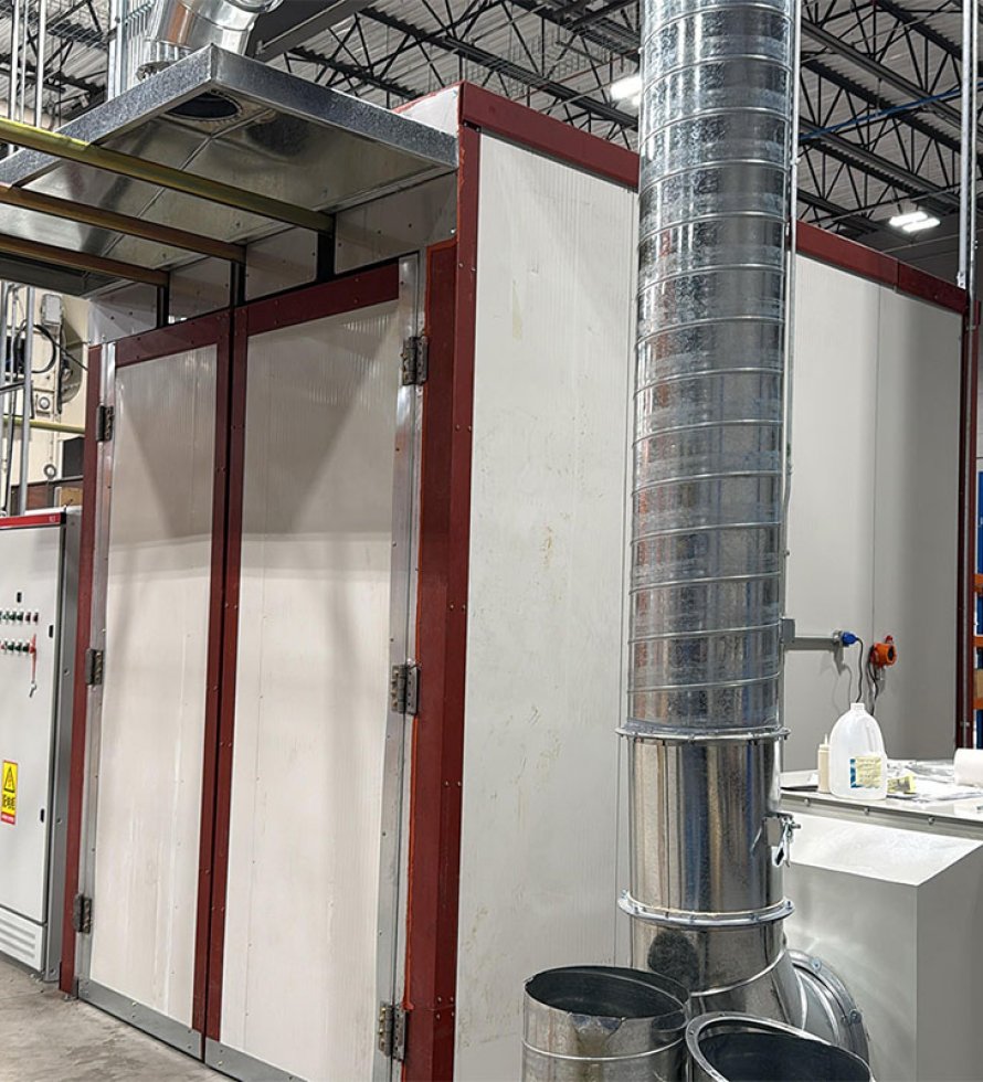 Metal Powder Coating Machinery Spraying Painting Line