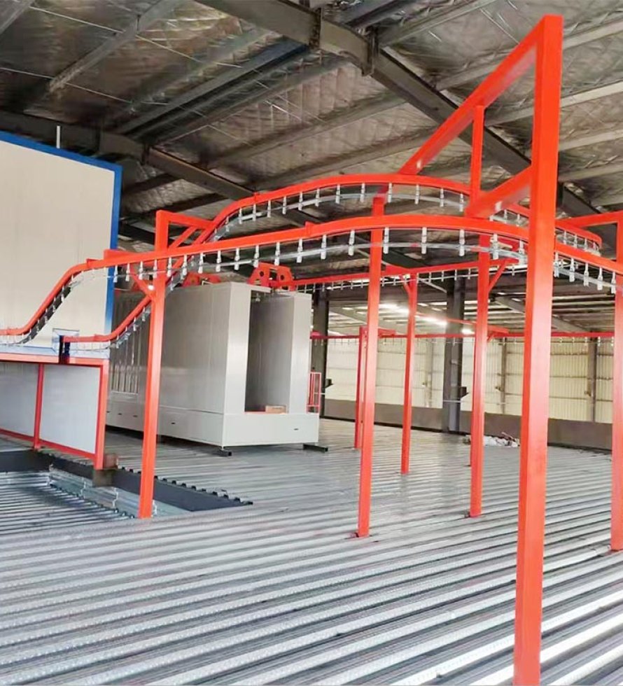 Conveyor Powder Coating System for Aluminum Profiles