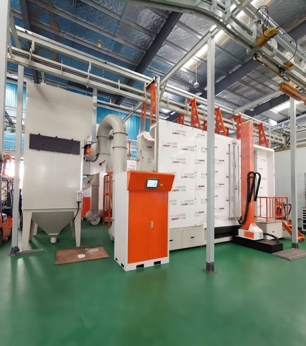 Smart Automated Powder Coating Line for Heavy Engineering Components in India