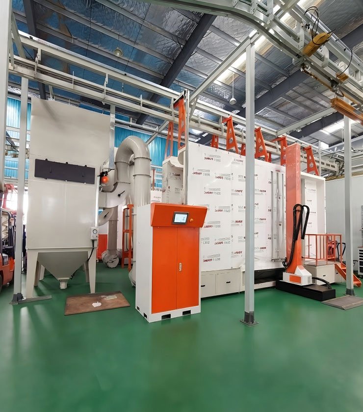 Smart Automated Powder Coating Line for Heavy Engineering Components in India