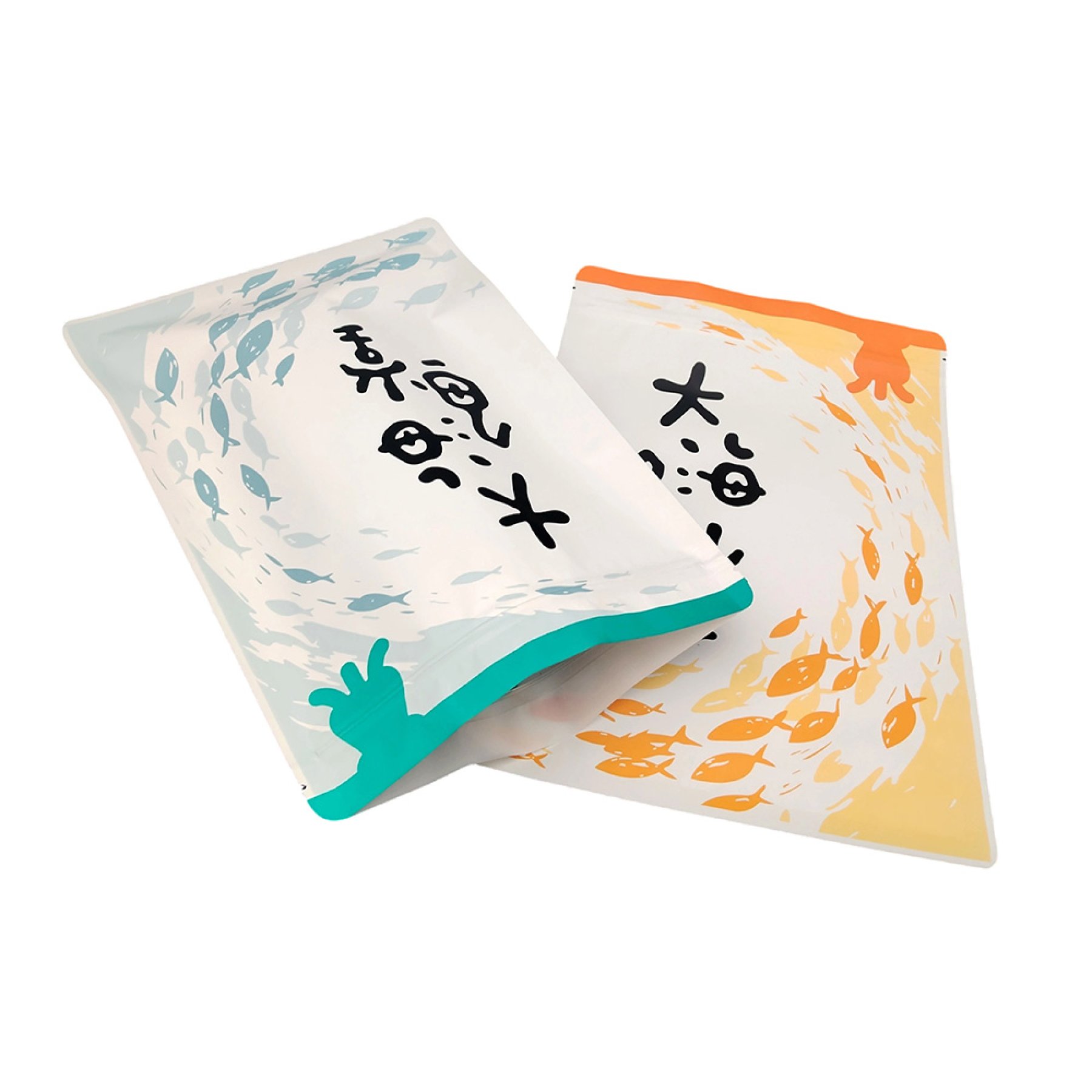 Big Fish & Begonia- Zipper Three-Side Seal