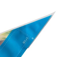 Irregularly shaped three-side seal extrusion bag