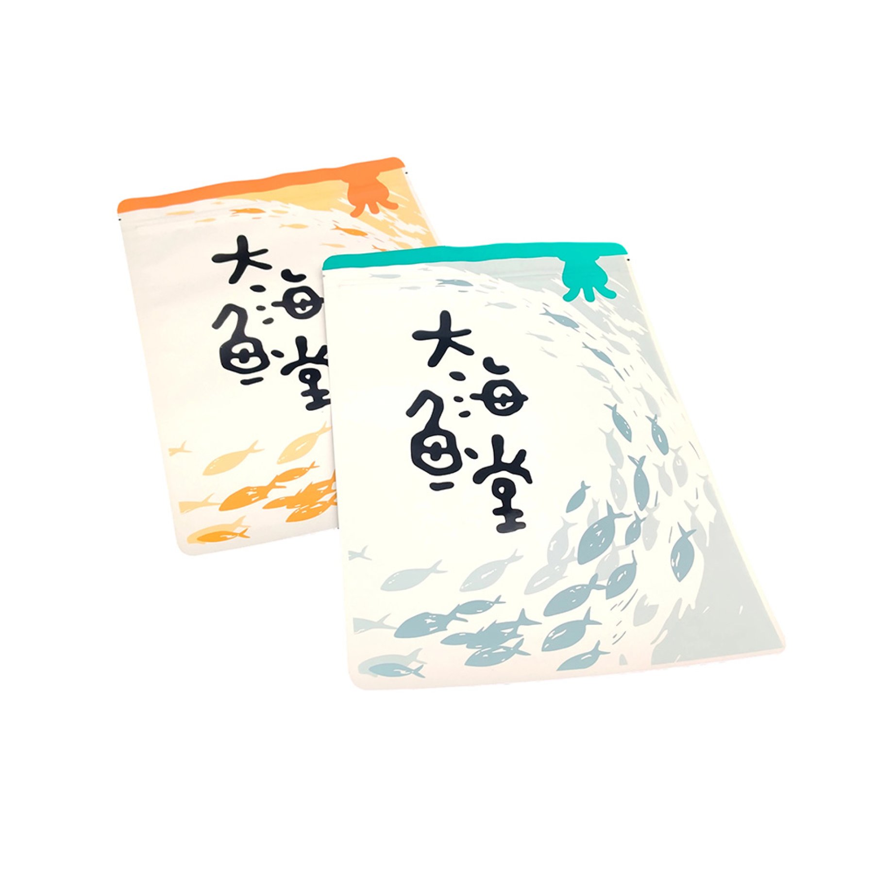 Big Fish & Begonia- Zipper Three-Side Seal