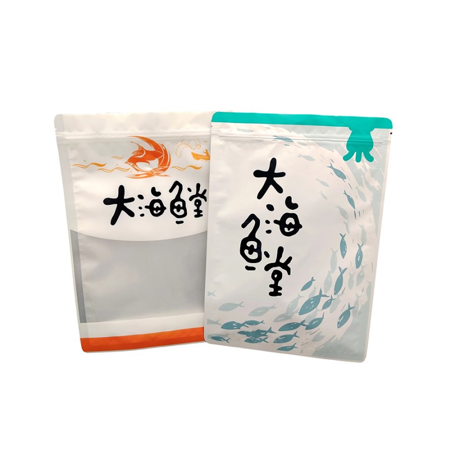 Big Fish & Begonia- Zipper Three-Side Seal