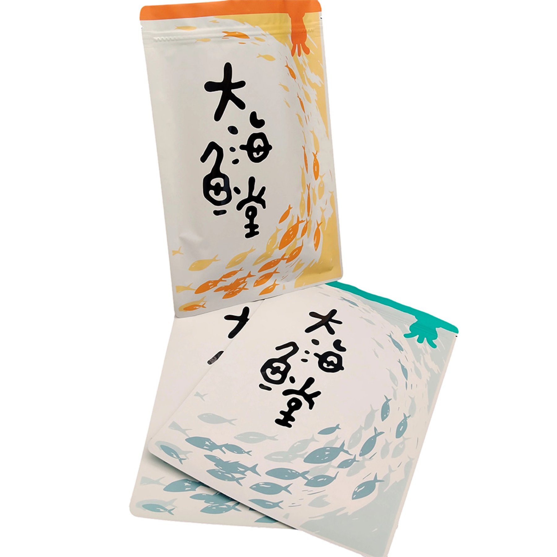 Big Fish & Begonia- Zipper Three-Side Seal