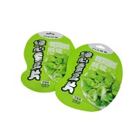 Irregularly shaped three-side sealed hanging bag