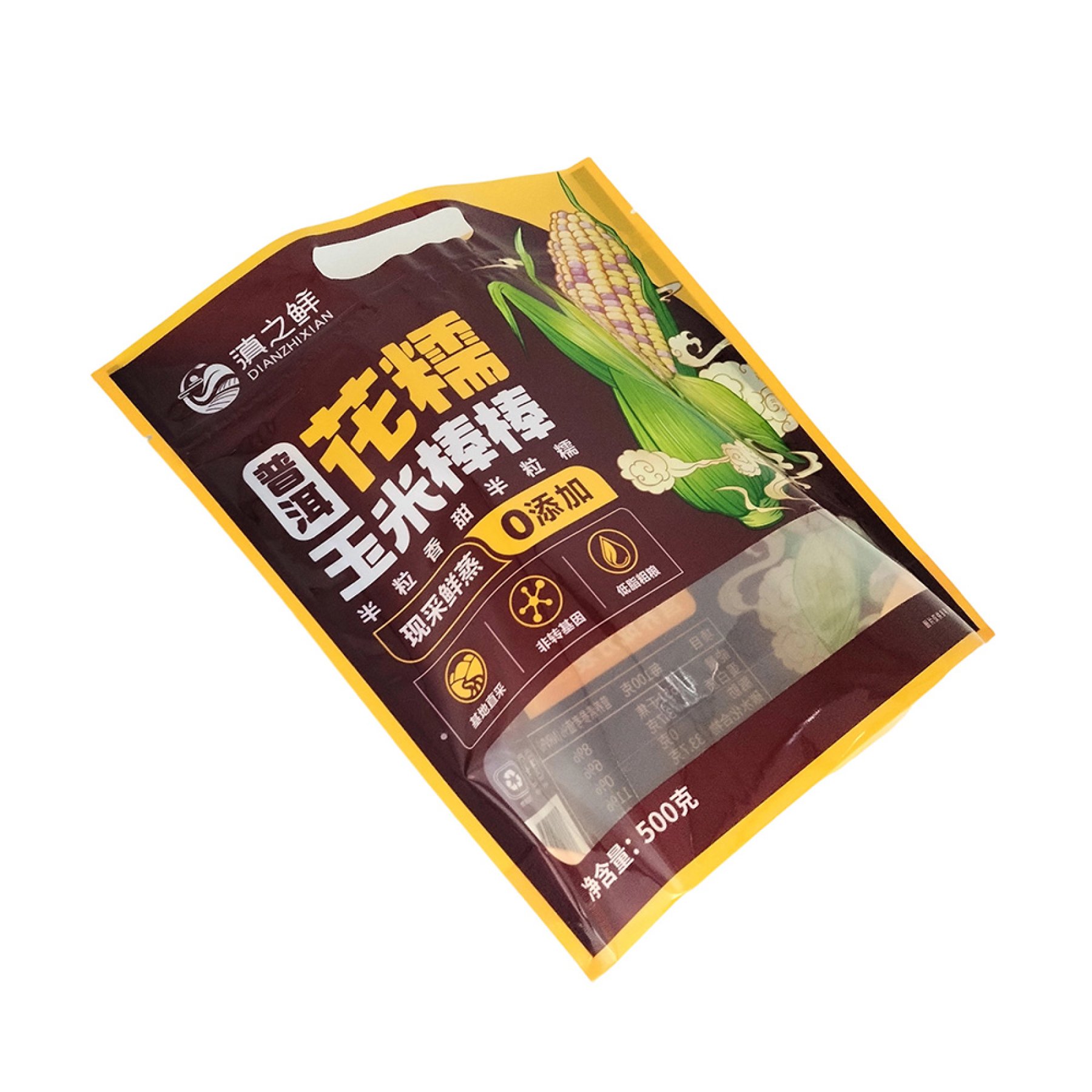 Eight-sided sealed handle with zipper and windowed pocket