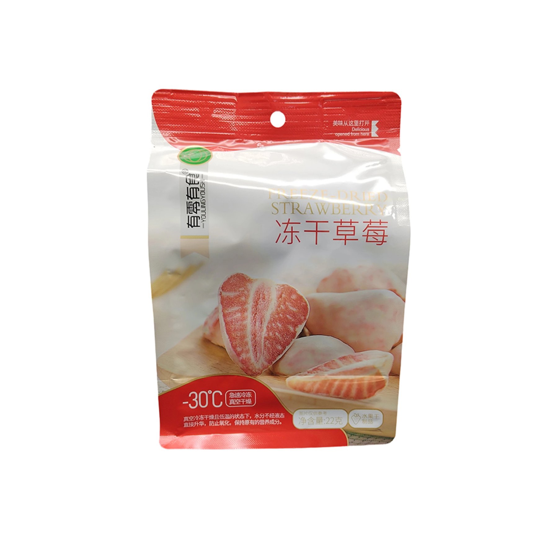 Pet-Freeze-Dried Strawberries-Octagonal Seal