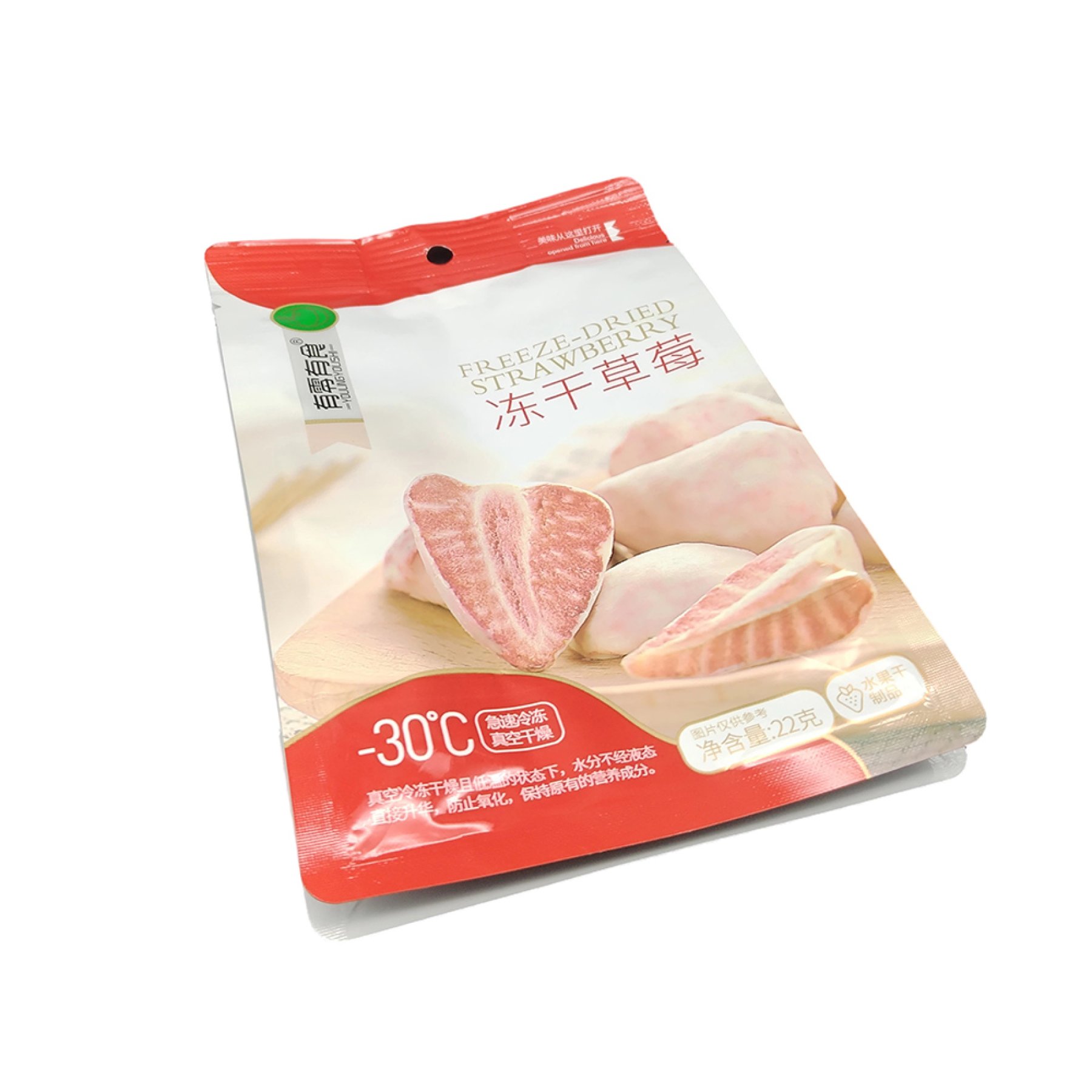 Pet-Freeze-Dried Strawberries-Octagonal Seal