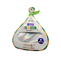 Irregular three-sided sealing hole window bag