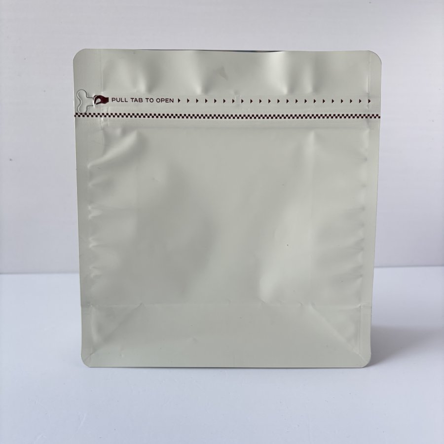 White Resealable Pouch