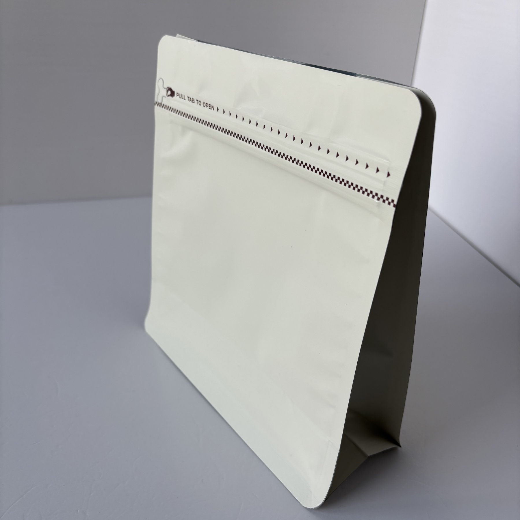 White Resealable Pouch