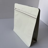 White Resealable Pouch