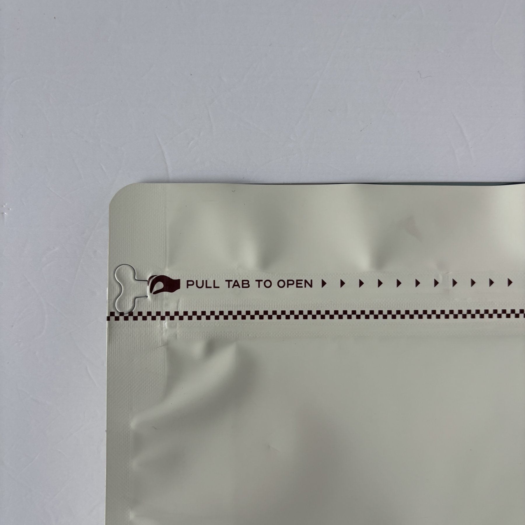 White Resealable Pouch