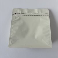 White Resealable Pouch