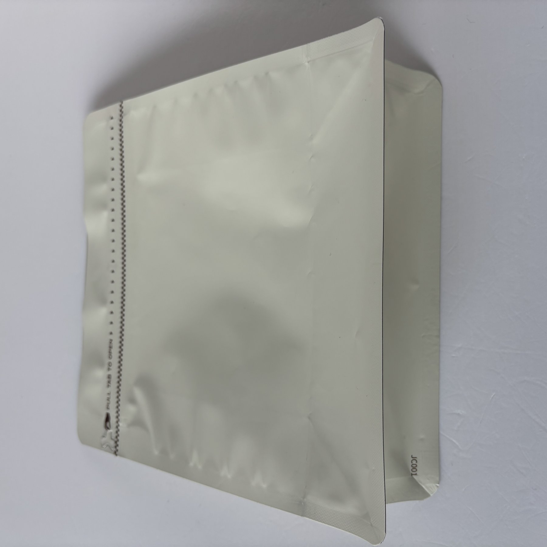 White Resealable Pouch