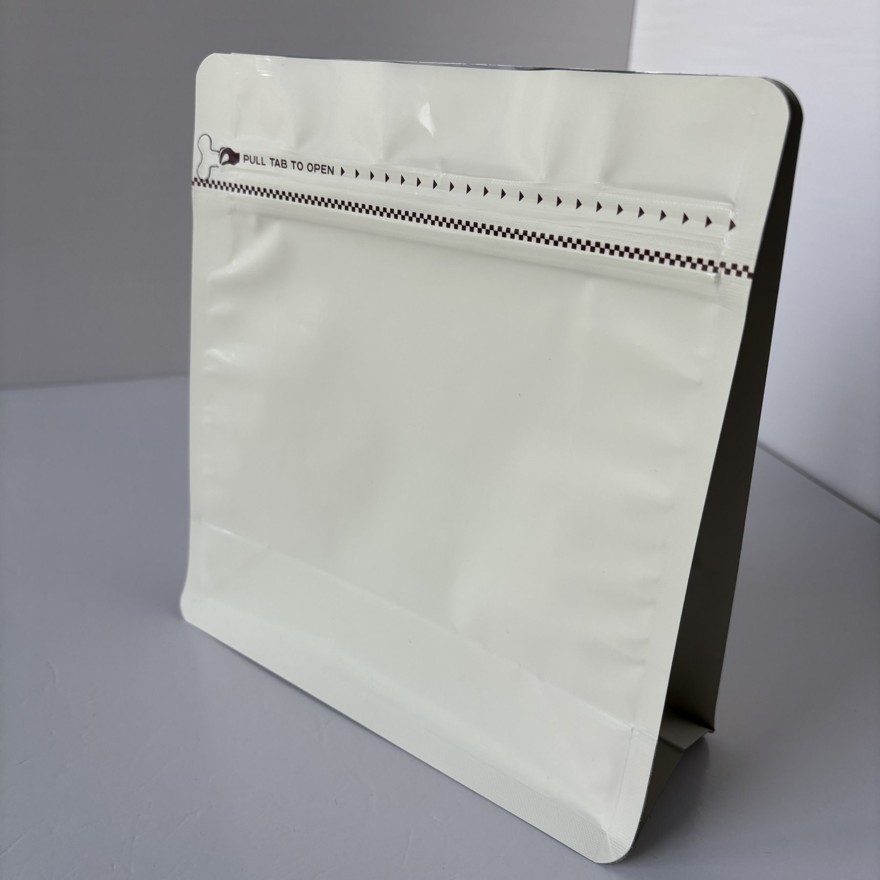 White Resealable Pouch