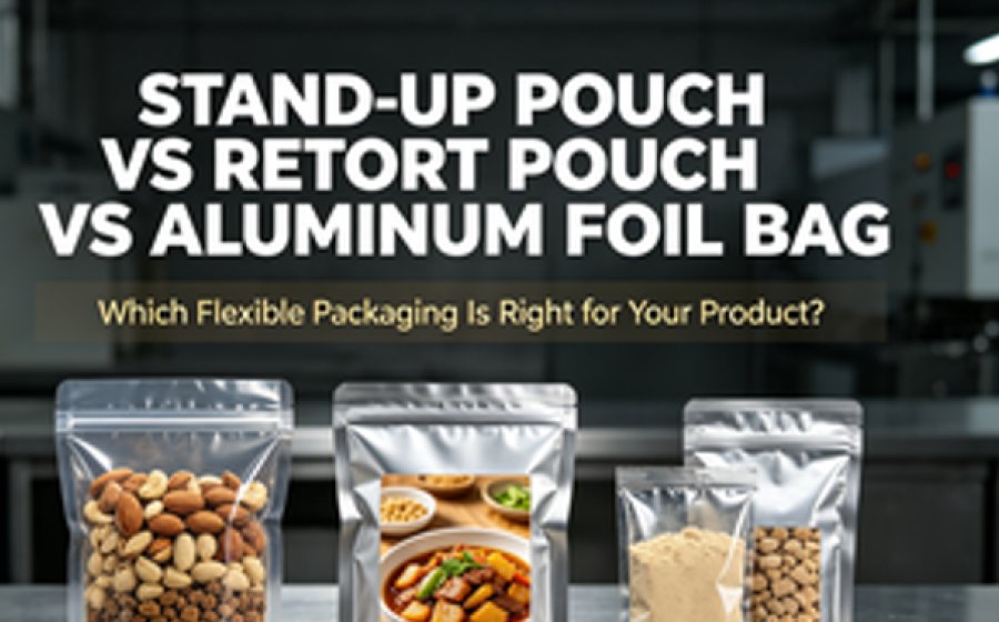 Stand-up Pouch vs Retort Pouch vs Aluminum Foil Bag: How to Pick Right Flexible Packaging
