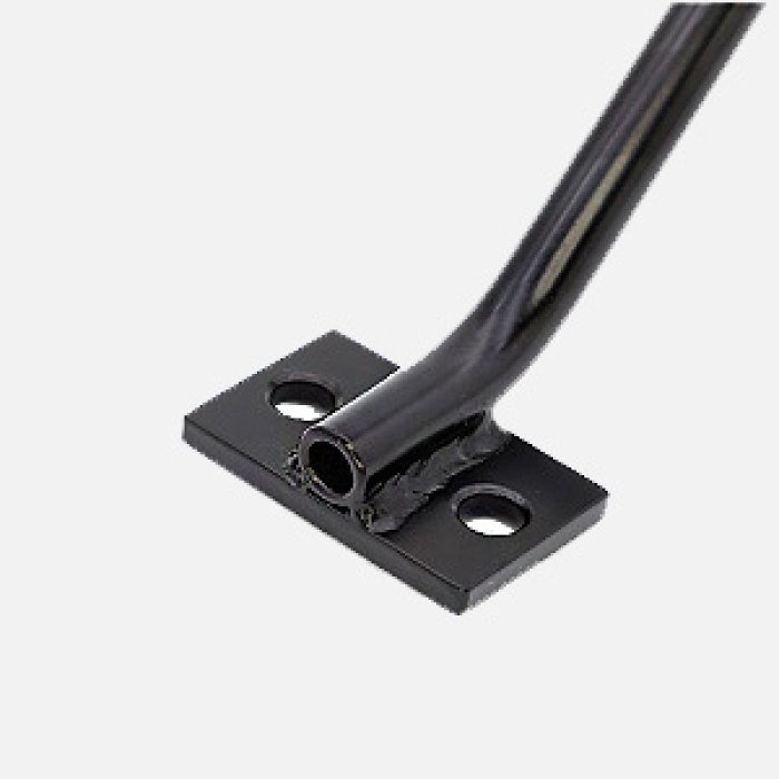 Round Tube Sheet Metal Steel Stamping Assembly Parts with Black Powder Coating