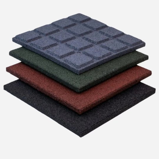 Colored Soft Rubber Playground Tiles for Kindergarten Centers