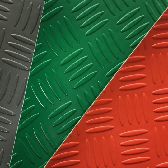 Color Non Slip Checker Plate PVC Mat 