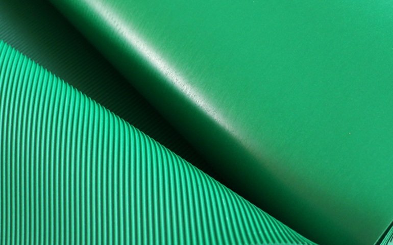 Bright green color