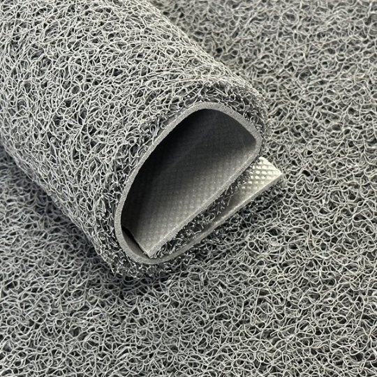 PVC Non Slip Spaghetti Mat Carpet Rug with Foam Backing