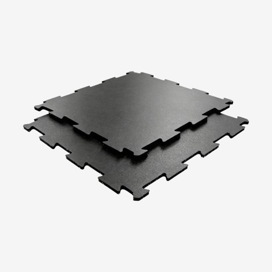 Durable Eco-Friendly Black Interlocking Puzzle Gym Mat 2-12mm Thickness