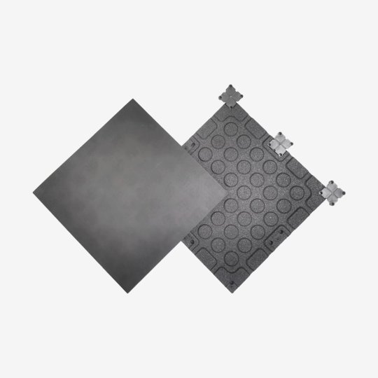 Manufacturer Direct Black Eco-Friendly Heavy Duty Commercial Rubber Tiles with Connectors