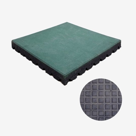 Outdoor Playground Rubber Mat Flooring Shock-Absorbing Non-Toxic Colored Tiles
