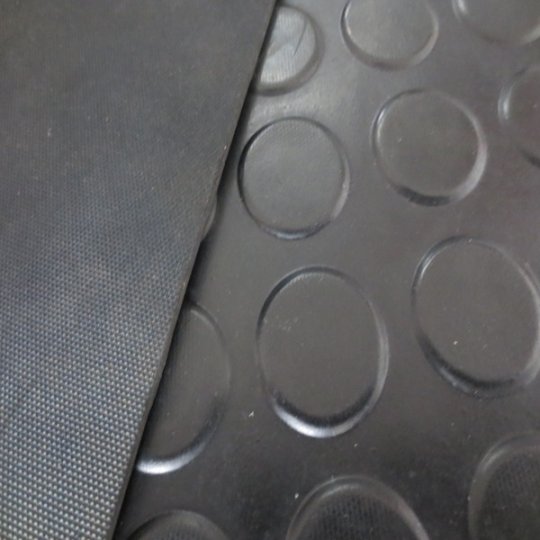 Black Coin rubber anti slip flooring 