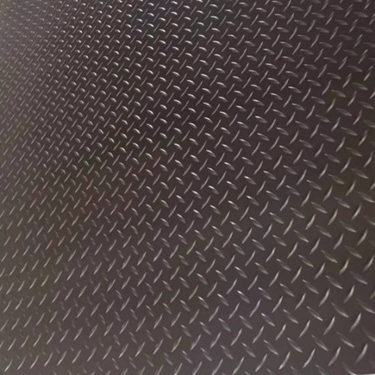 Black Diamond Plate Rubber Anti-slip Matting