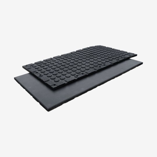 Factory Outlet Black Eco-Friendly Gym Connector Tiles 1x0.5m Various Thicknesses