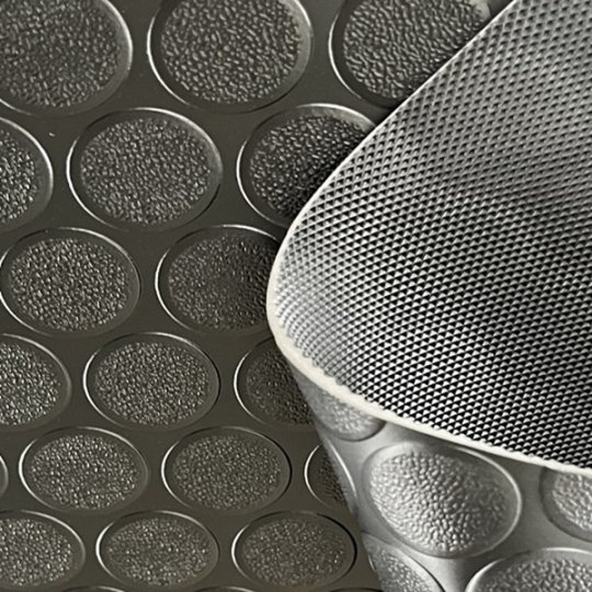 Coin-Grip Anti-Slip PVC Flooring and Rolling Mat