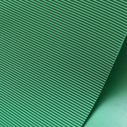 Green Fine Ribbed Anti Slip TPE Matting Cut Lengths 3mm Thick