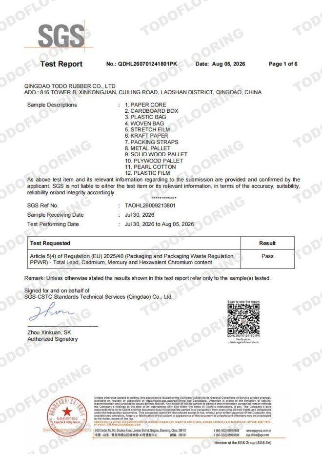 Packaging and Packaging Waste Regulation