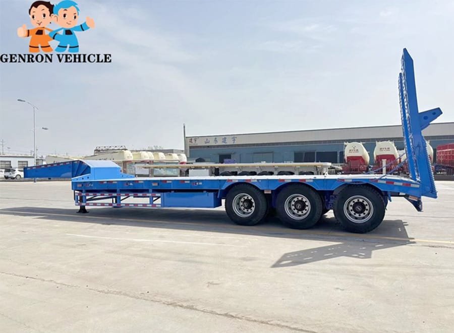 3 axle low loader trailer