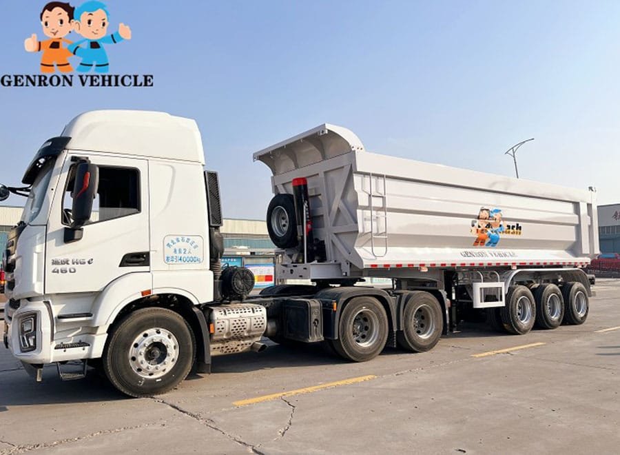 Mining bulk dump trailer