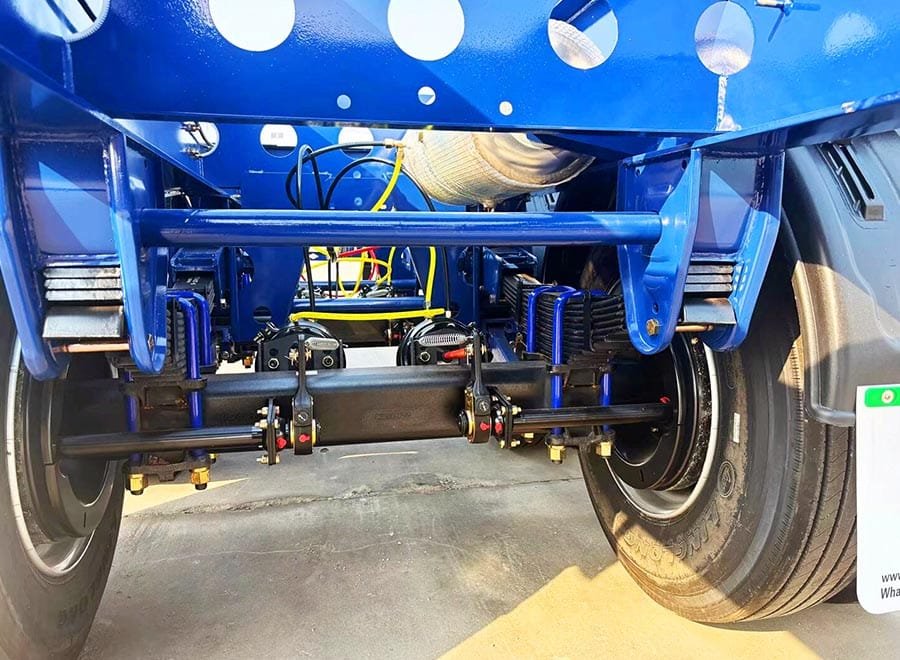 FUWA axle skeleton container semi trailer