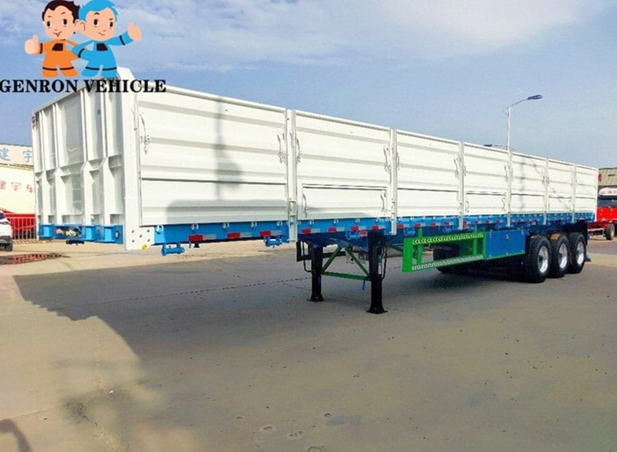 Dual-purpose 60 ton dropside trailer
