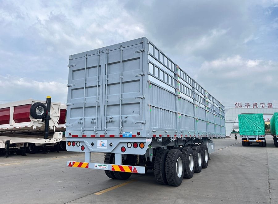 reinforced side wall cargo trailer 80 ton