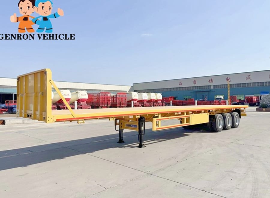 long-haul heavy-duty flatbed trailer