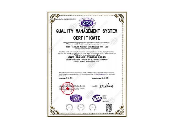 ISO 9001:2015 certified full-cycle production control