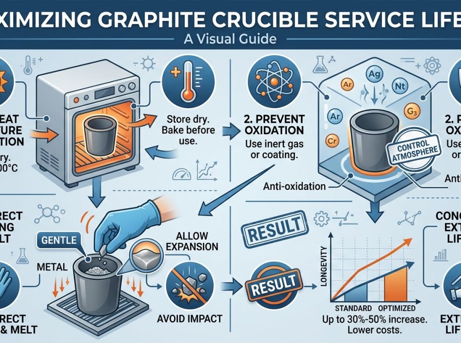 How to Extend the Service Life of Graphite Crucibles in High-Temperature Furnaces
