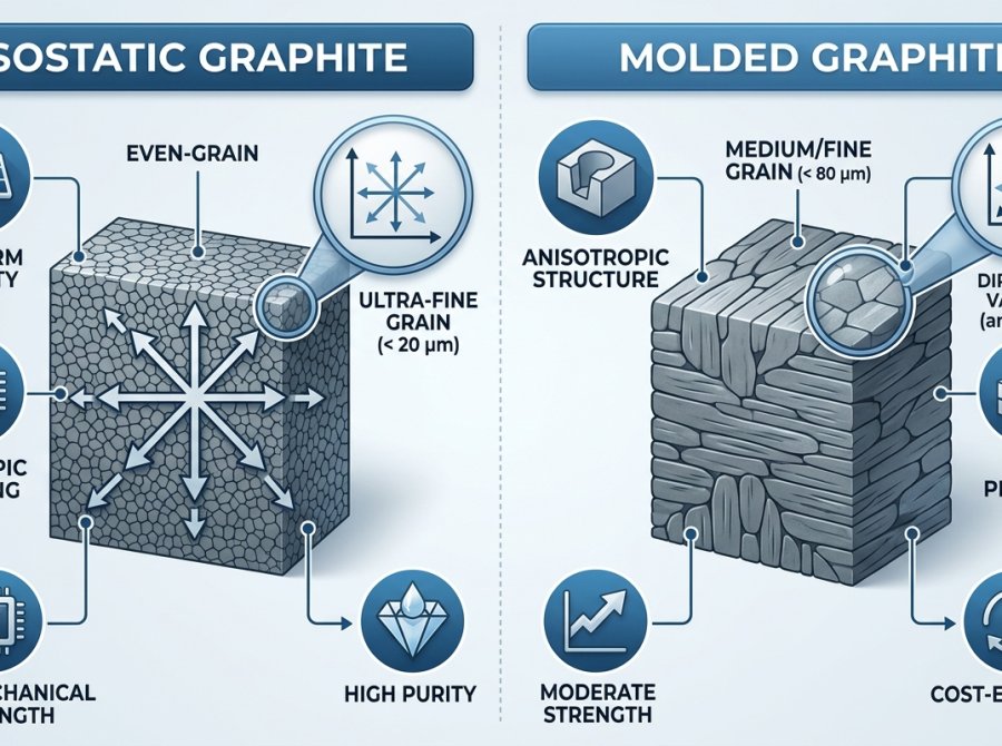Isostatic Graphite vs. Molded Graphite: Key Differences and Selection Guide