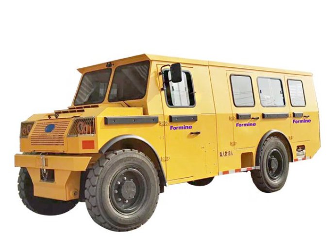 Underground man truck