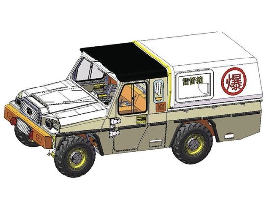 Vehicles transporting explosives