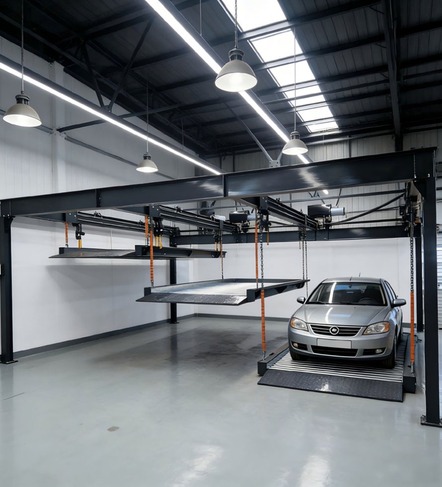 Motor-Driven Suspended Parking System